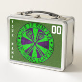 Box Mange Sommeil Jouer Lacrosse LAX Boîte à lunch (Devant)