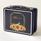 Box Mes fleurs de boîte douce, boîte à lunch noire (Dos)