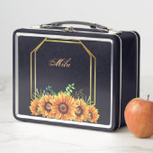 Box Mes fleurs de boîte douce, boîte à lunch noire (En situation)