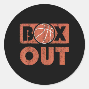 Box Out Basketbal Rebound Rebounding Baller Coachi Ronde Sticker