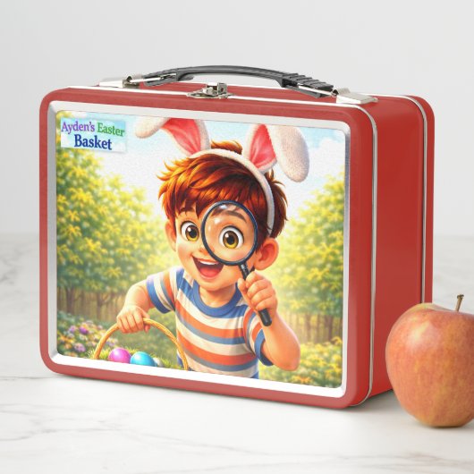 Box Panier de Pâques d'Ayden | Métal | Boîte à lunch (En situation)