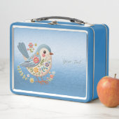 Box Petite Broderie Florale d'oiseaux Boîte à lunch en (En situation)