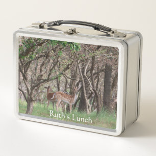 Box Photographie de faune de cerfs Boîte à lunch en mé