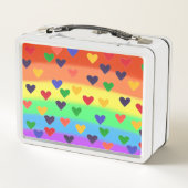 Box Rainbow Love, Coeurs Colorés Lunch Boxes (Dos)