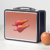 Box Red Chili Peppers noir boîte à lunch (En situation)