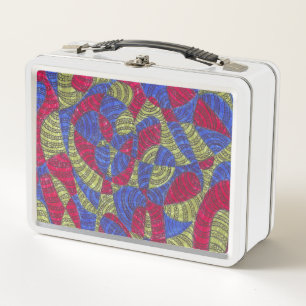 Box Sahar Boîtes à lunch colorées abstraites dessiné