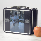 Box Snowman à ma table Boîte à lunch en métal (En situation)