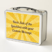 Box Stick en crème glacée citron Boîte à lunch en méta (Dos)