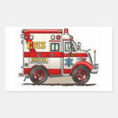 Box Truck Ambulance Sticker (Voorkant)