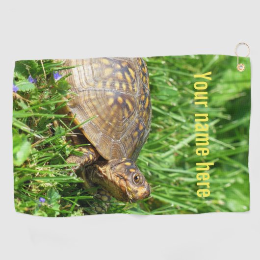 Box Turtle Golfhanddoek (Horizontaal)
