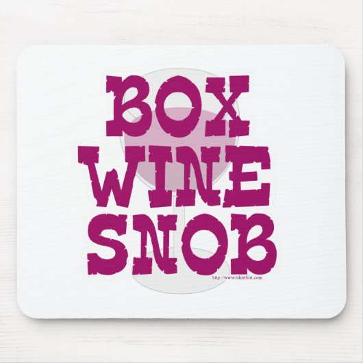 Box Wine Snob Muismat (Voorkant)