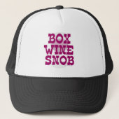 Box Wine Snob Trucker Pet (Voorkant)