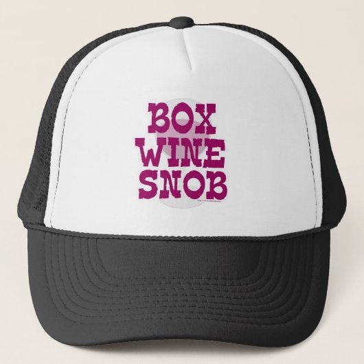 Box Wine Snob Trucker Pet (Voorkant)