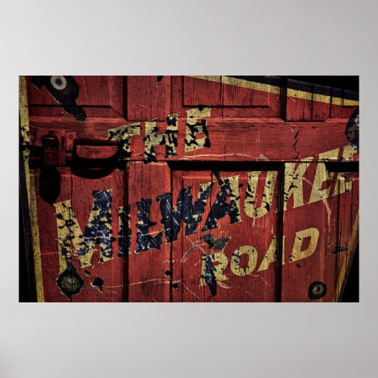 BOXCAR MILWAUKEE ROAD RAILROAD POSTER (Voorkant)