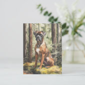 Boxe à broches - Carte postale (Debout devant)