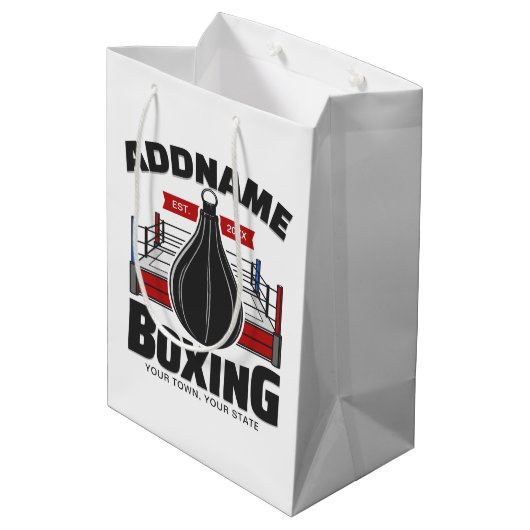 Boxe Anneau AJOUTER NOM Boxer Gym Speed Sac (Dos Angle)
