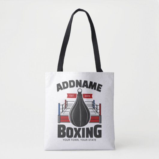 Boxe Anneau AJOUTER NOM Boxer Gym Speed Sac (Devant)