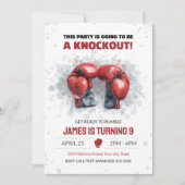 Boxe d'aquarelle Invitation d'anniversaire (Devant)