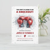 Boxe d'aquarelle Invitation d'anniversaire (Debout devant)