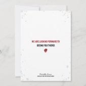 Boxe d'aquarelle Invitation d'anniversaire (Dos)