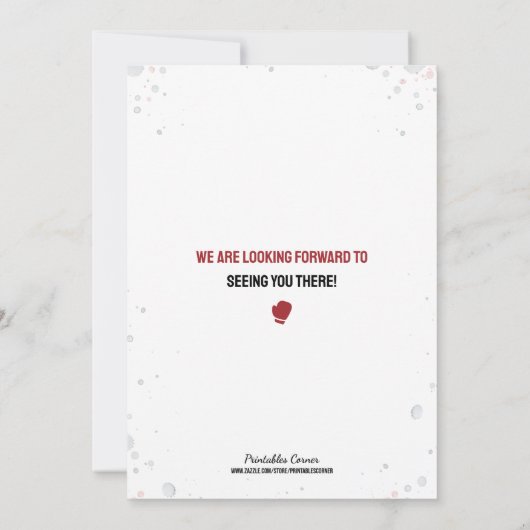 Boxe d'aquarelle Invitation d'anniversaire (Dos)