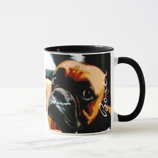 Boxe Dog Pet Photo Coffee Mug (Droite)
