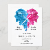 Boxe gender onthult feestuitnodigingen (Voorkant / Achterkant)