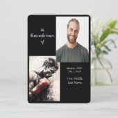 Boxe Invitation du service commémoratif (Debout devant)