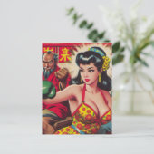  Boxe Meisje Briefkaart (Staand voorkant)