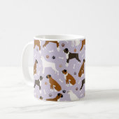 Boxe Os de chien et pattes de café Mug (Devant gauche)