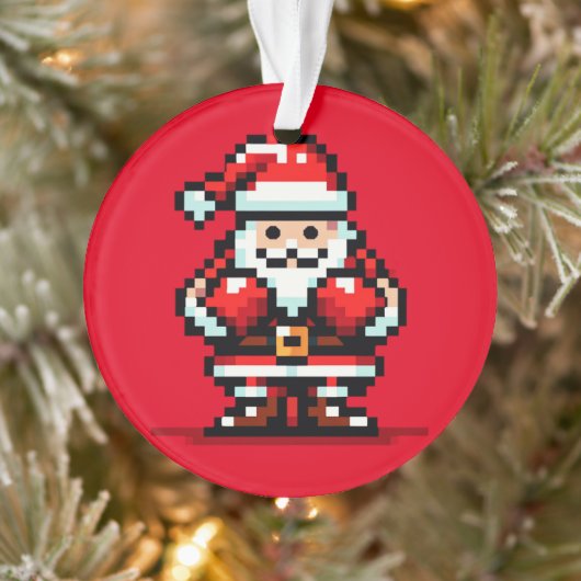 Boxe Père Noël - Retro Pixel Conception de Noël (Arbre)
