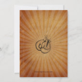 Boxe Vintage rustique Invitations d'anniversaire (Dos)