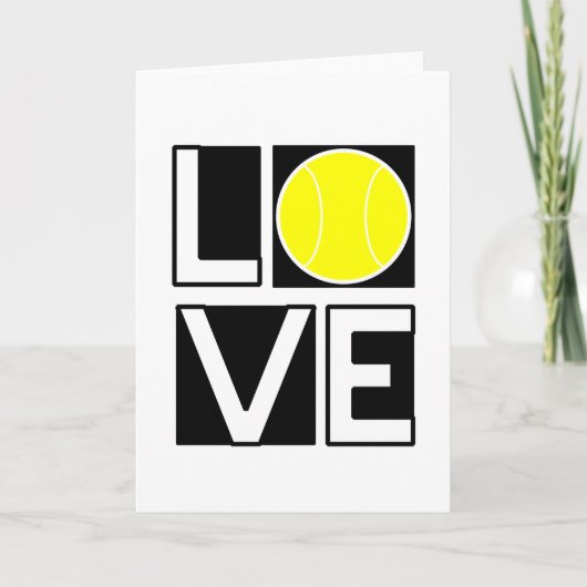 Boxed LOVE Tennis Kaart (Voorkant)