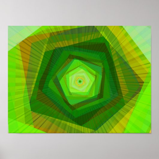 Boxen, Abstracte fijne fractale kunst Poster (Voorkant)