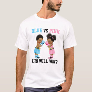 Boxen Baby Jongen Meisje Geslacht Onthulling Blauw T-shirt