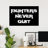 Boxen in de Inspirerend boksdel Poster (Thuiskantoor)