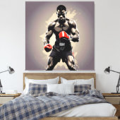 Boxer1 Canvas Afdruk (Insitu (Slaapkamer))