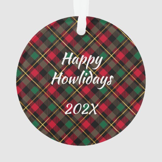 Boxer aangepaste kerst ornament (achterkant)