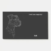 Boxer Abstract Art Hondennaam Post-it® Notes (Voorkant)