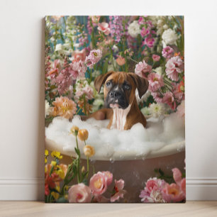 Boxer Art Boxer Art Badkamer Canvasprint Canvas Afdruk