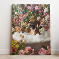 Boxer Art | Impression sur toile de salle de bain