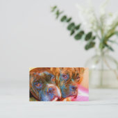 Boxer Art-Visitekaartjes Visitekaartje (Staand voorkant)