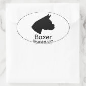 Boxer Auto Venster Decal Sticker (Tas)