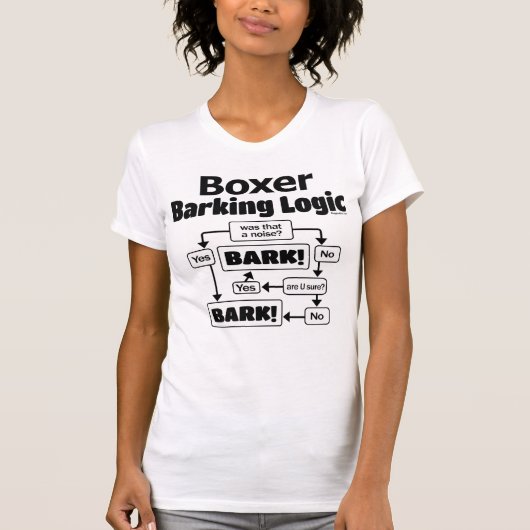 Boxer Barking Logic T-shirt (Voorkant)