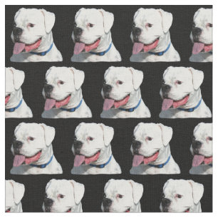 Boxer blanc noir tissu de coton