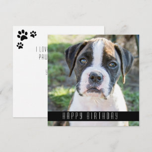 Boxer Bonne Anniversaire Voeux Chien Carte Anniver