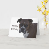 Boxer Bonne Carte Anniversaire (Fleur jaune)