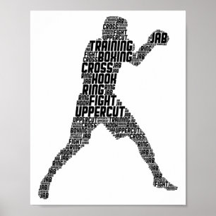 Boxer Boxing Mannen Kinder Boys Youth Poster