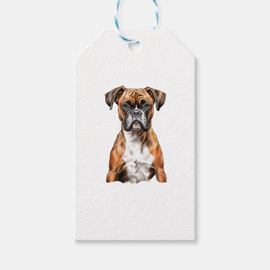 Boxer Buddies Schattige Hondenontwerpen voor Loyal Cadeaulabel (Voorkant)