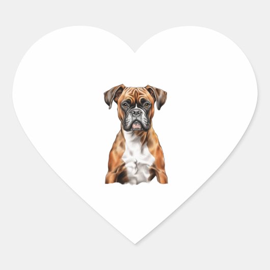 Boxer Buddies Schattige Hondenontwerpen voor Loyal Hart Sticker (Voorkant)